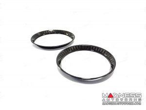 Alfa Romeo Giulia Interior Air Vent Circle Cover Kit - Carbon Fiber - Front - Set of 2 Alfa Romeo Giulia Interior Air Vent Circle Cover Kit - Carbon Fiber - Front - Set of 2